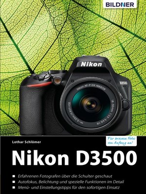 cover image of Nikon D3500--Für bessere Fotos von Anfang an